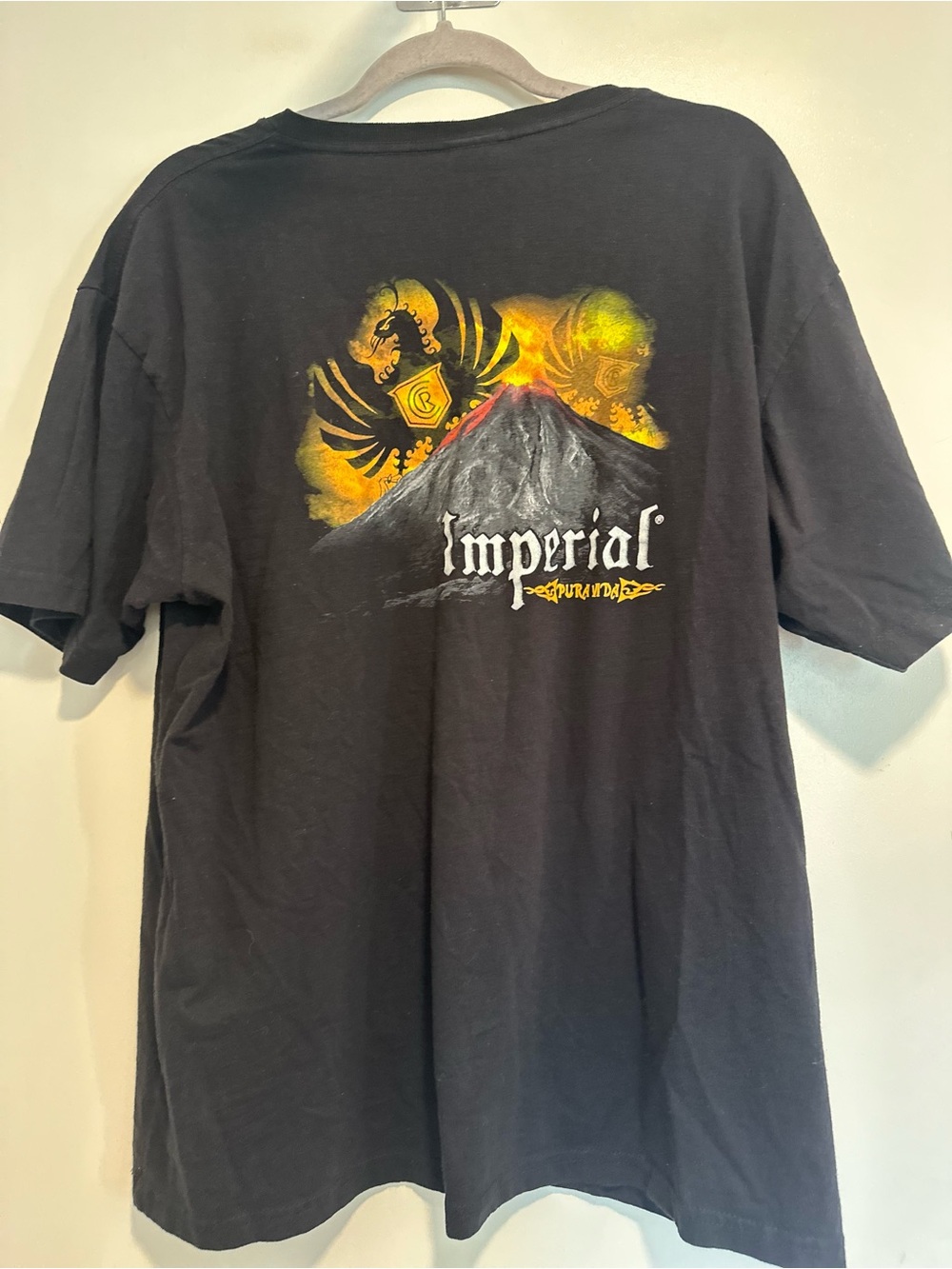 Imperial Cerveza Costa Rica Sz:XXL Pura Vida Beer Black Destination Logo Tee.